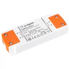 Блок питания ARV-SN12020-FLAT-B (12V, 1.67A, 20W) (Arlight, IP20 Пластик, 3 года)